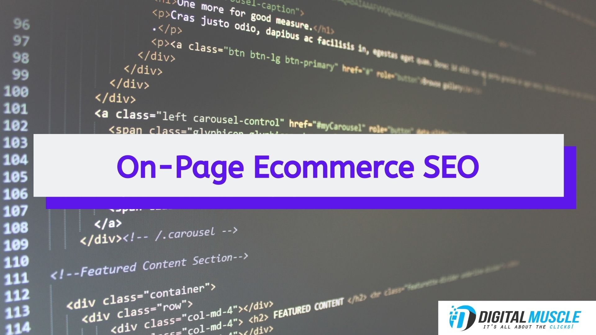 On-Page Ecommerce SEO